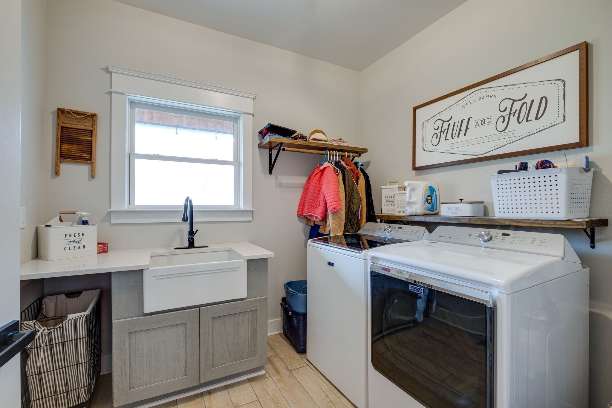 1227 Stayton Road Cumberland Furnace, TN 37051 - Photo 42 of 70 a view of a kitchen with a sink and a refrigerator
