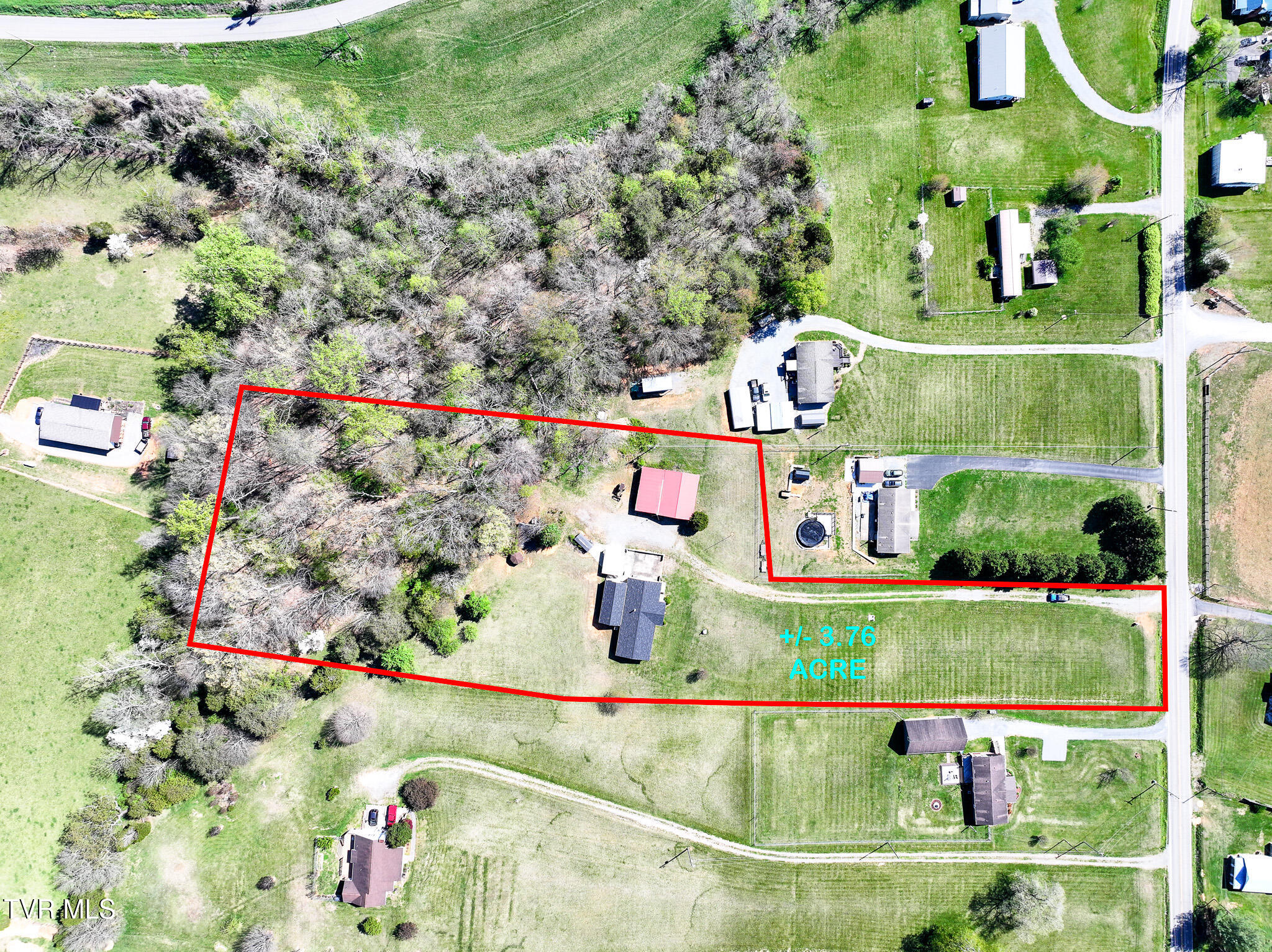 4061 Carters Valley Road Church Hill, TN 37642 - Photo 51 of 54 drone/boundary lines