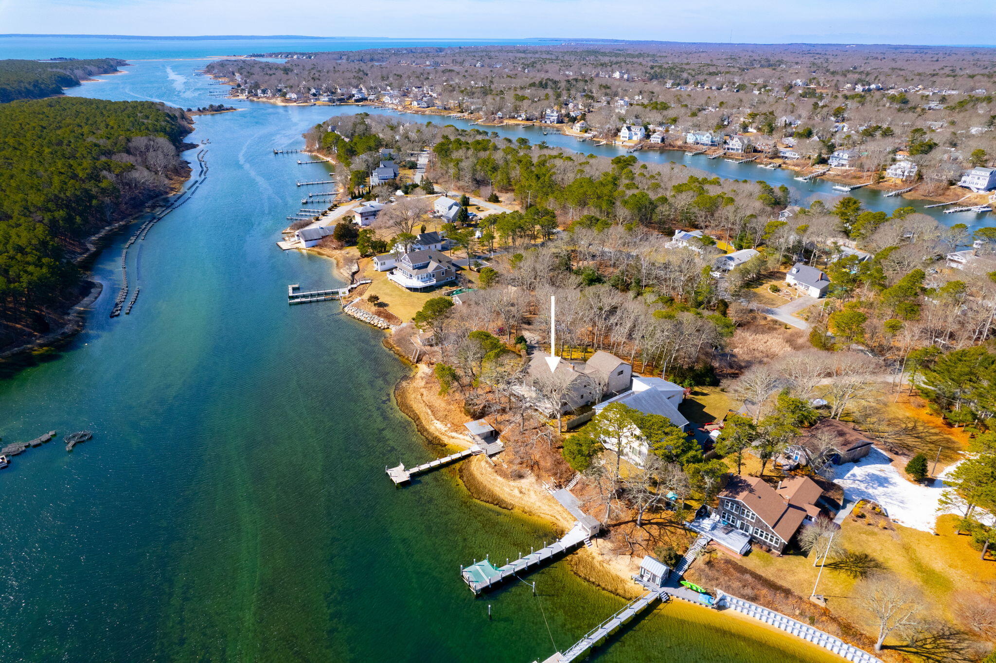 10 Circle Road East Falmouth, MA 02536 - Photo 46 of 65 an aerial view of residential houses with outdoor space