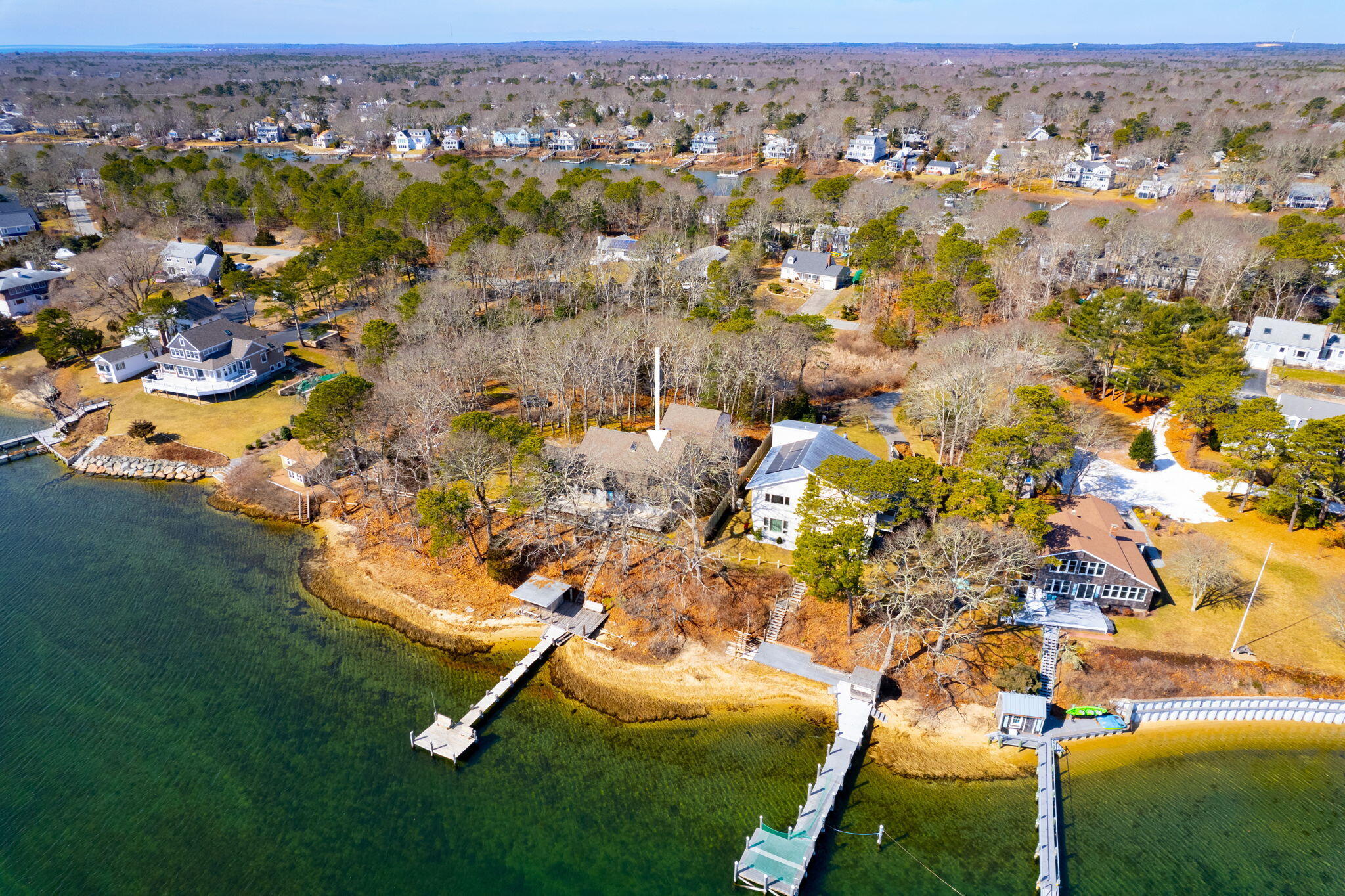 10 Circle Road East Falmouth, MA 02536 - Photo 51 of 65 an aerial view of residential houses with outdoor space