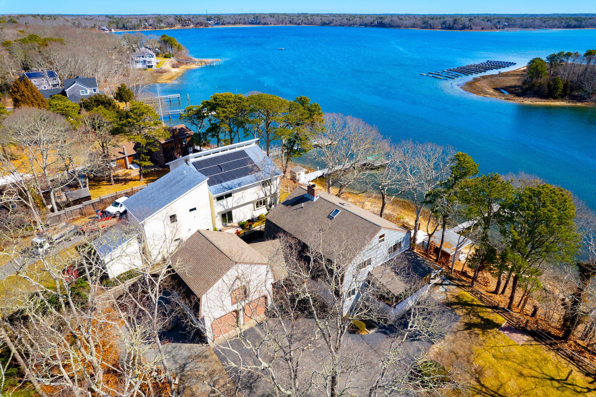 10 Circle Road East Falmouth, MA 02536 - Photo 54 of 65 an aerial view of a house with a yard