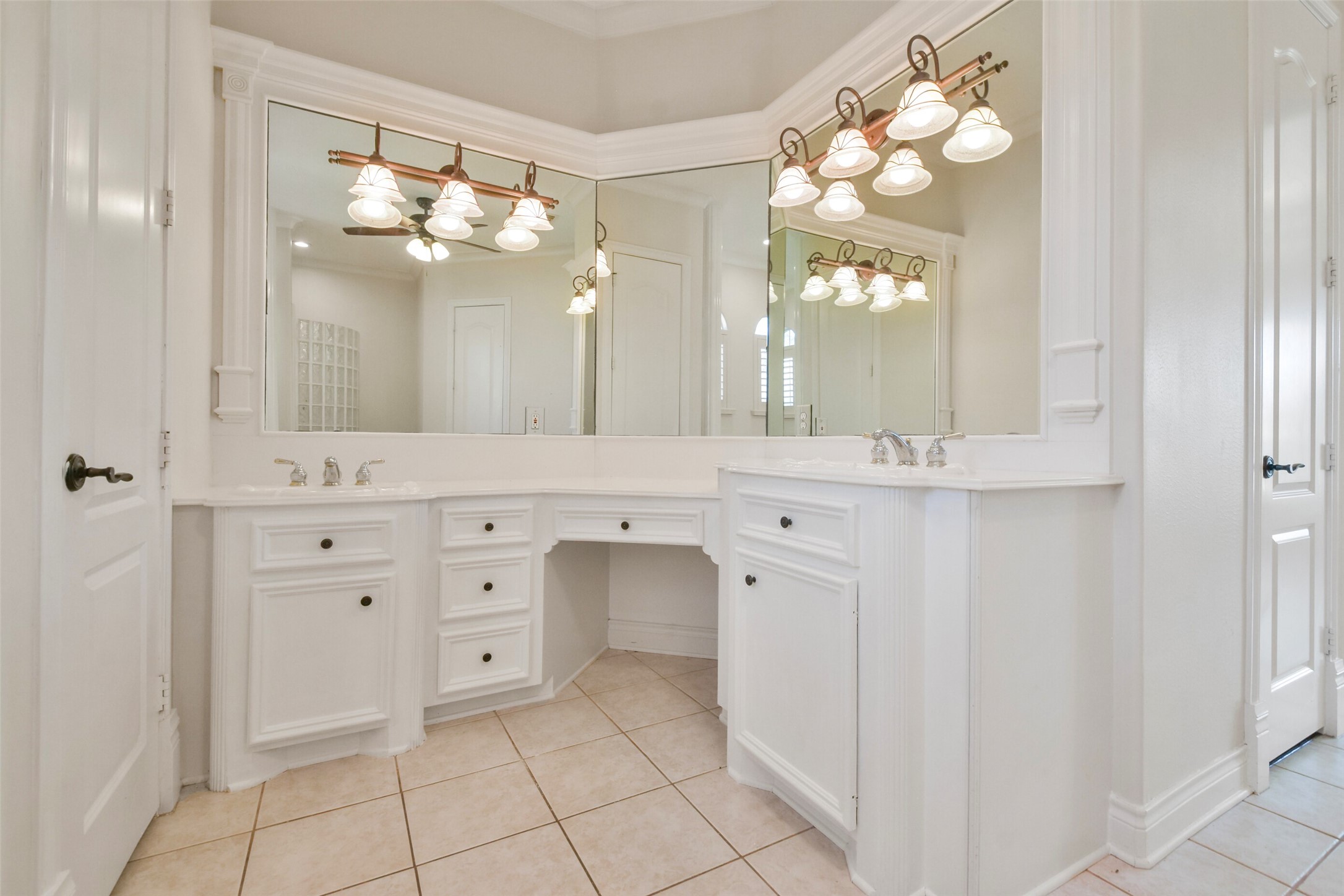 8114 Hideaway Lake Circle Spring, TX 77389 - Photo 23 of 50 a bathroom with a double vanity sink mirror and