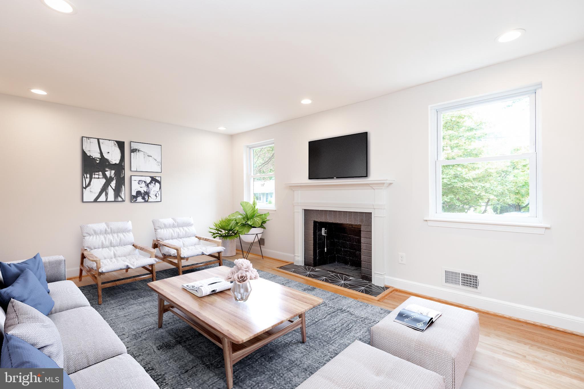 9113 Walden Road Silver Spring, MD 20901 - Photo 5 of 39 Virtual Staged Photo of LR - see next same photo.