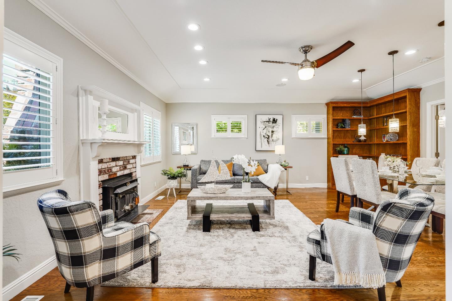2275 Grant Road Los Altos, CA 94024 - Photo 15 of 66 a living room with furniture fireplace and a large window