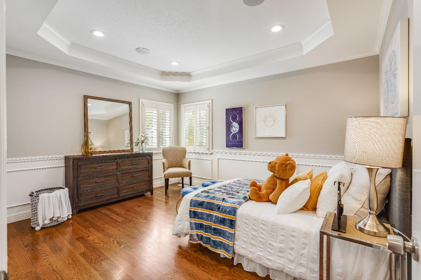 2275 Grant Road Los Altos, CA 94024 - Photo 32 of 66 a bedroom with furniture and a wooden floor
