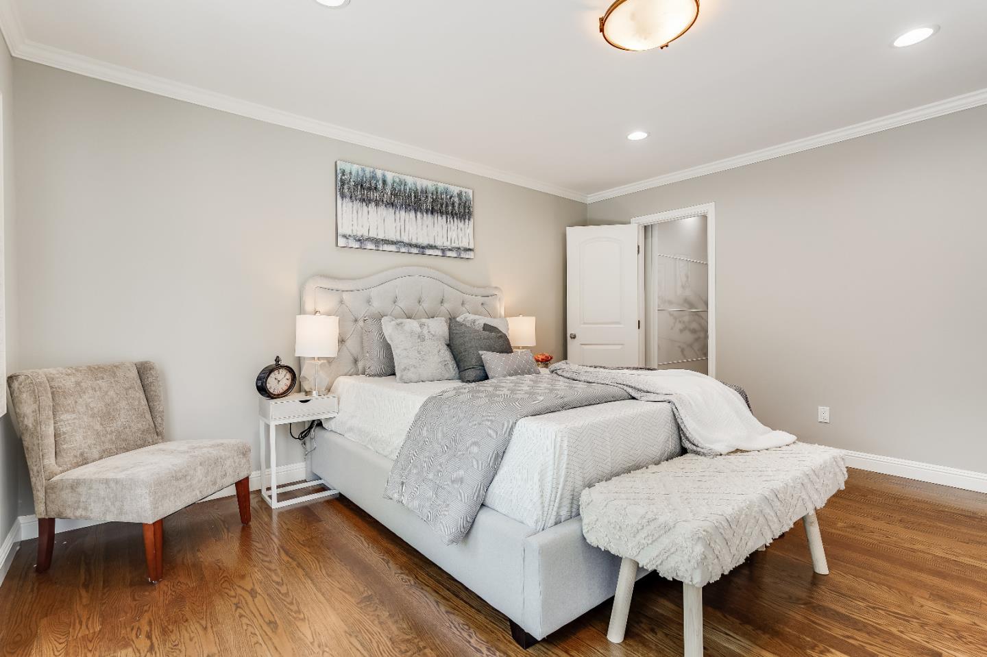 2275 Grant Road Los Altos, CA 94024 - Photo 36 of 66 a bedroom with bed and a couch