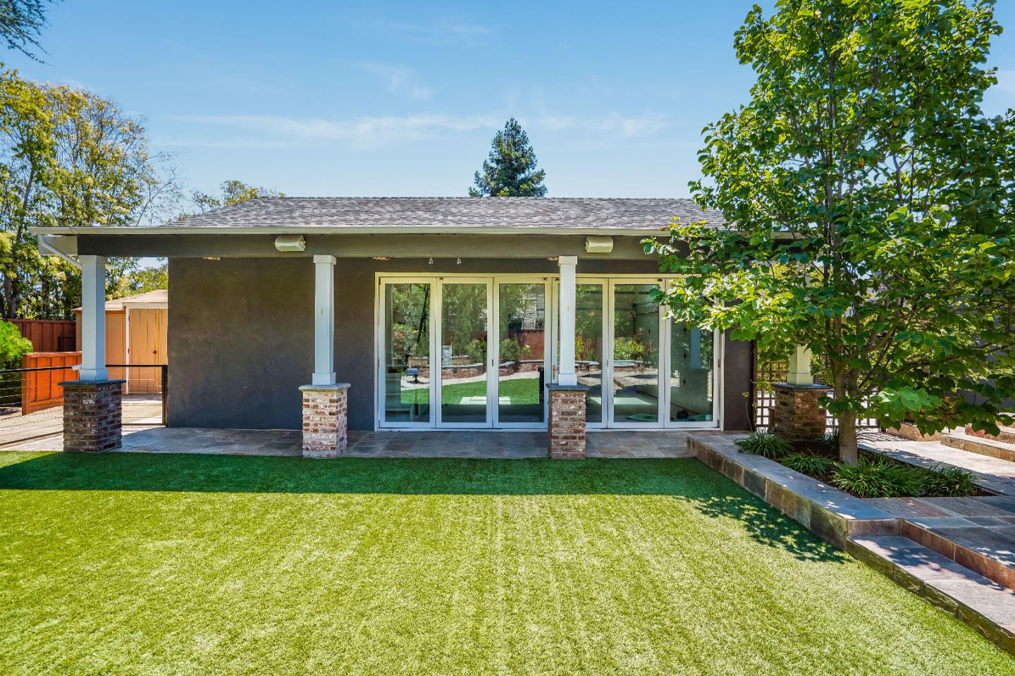 2275 Grant Road Los Altos, CA 94024 - Photo 48 of 66 a view of a house with a yard porch and sitting area