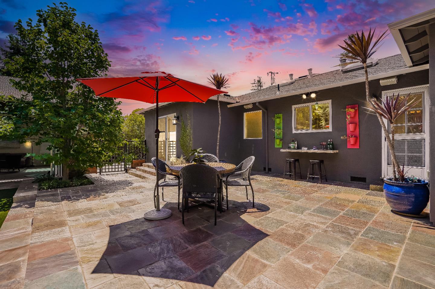 2275 Grant Road Los Altos, CA 94024 - Photo 55 of 66 a view of a house with backyard and sitting area