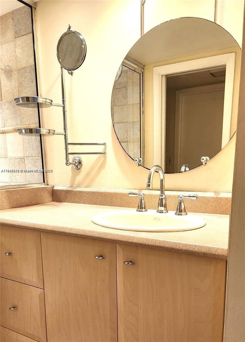 555 Northeast 15th Street, Unit 23J Miami, FL 33132 - Photo 6 of 20 a bathroom with a sink and a mirror