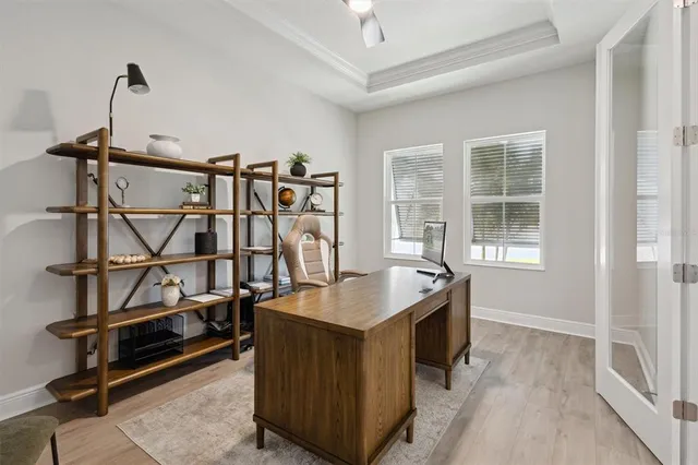 a very nice looking room with a large window