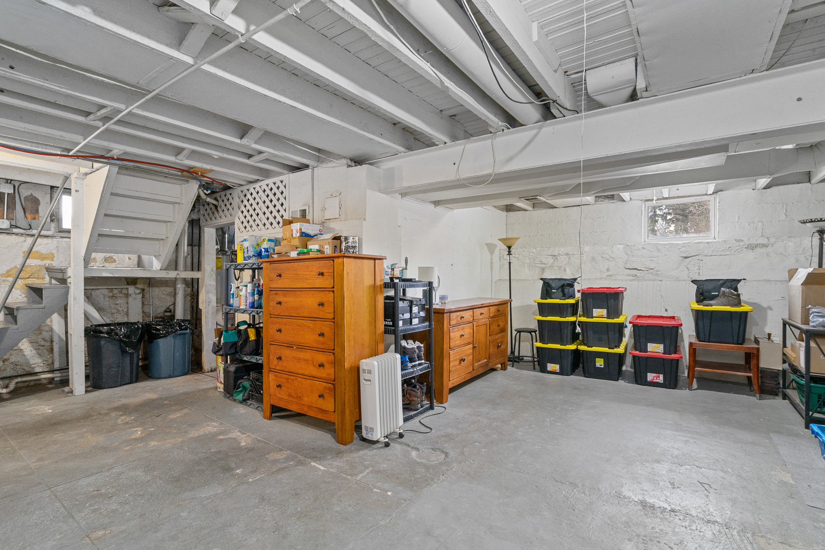 501 South Hamilton Street Lockport, IL 60441 - Photo 31 of 45 a view of a storage room with a garage