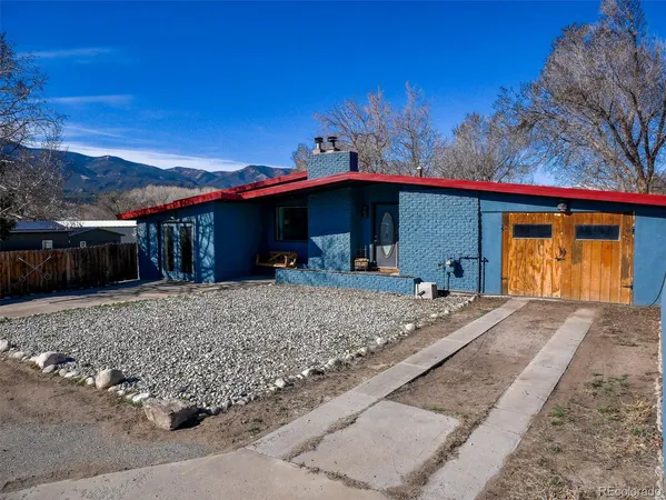a front view of a house