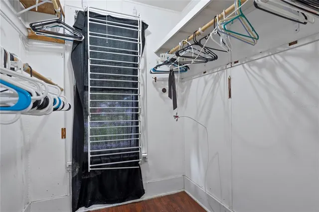 a view of walk in closet