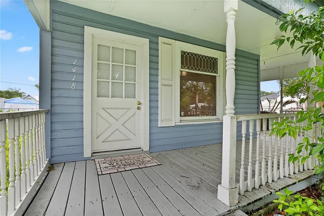 a view of a house with wooden floor
