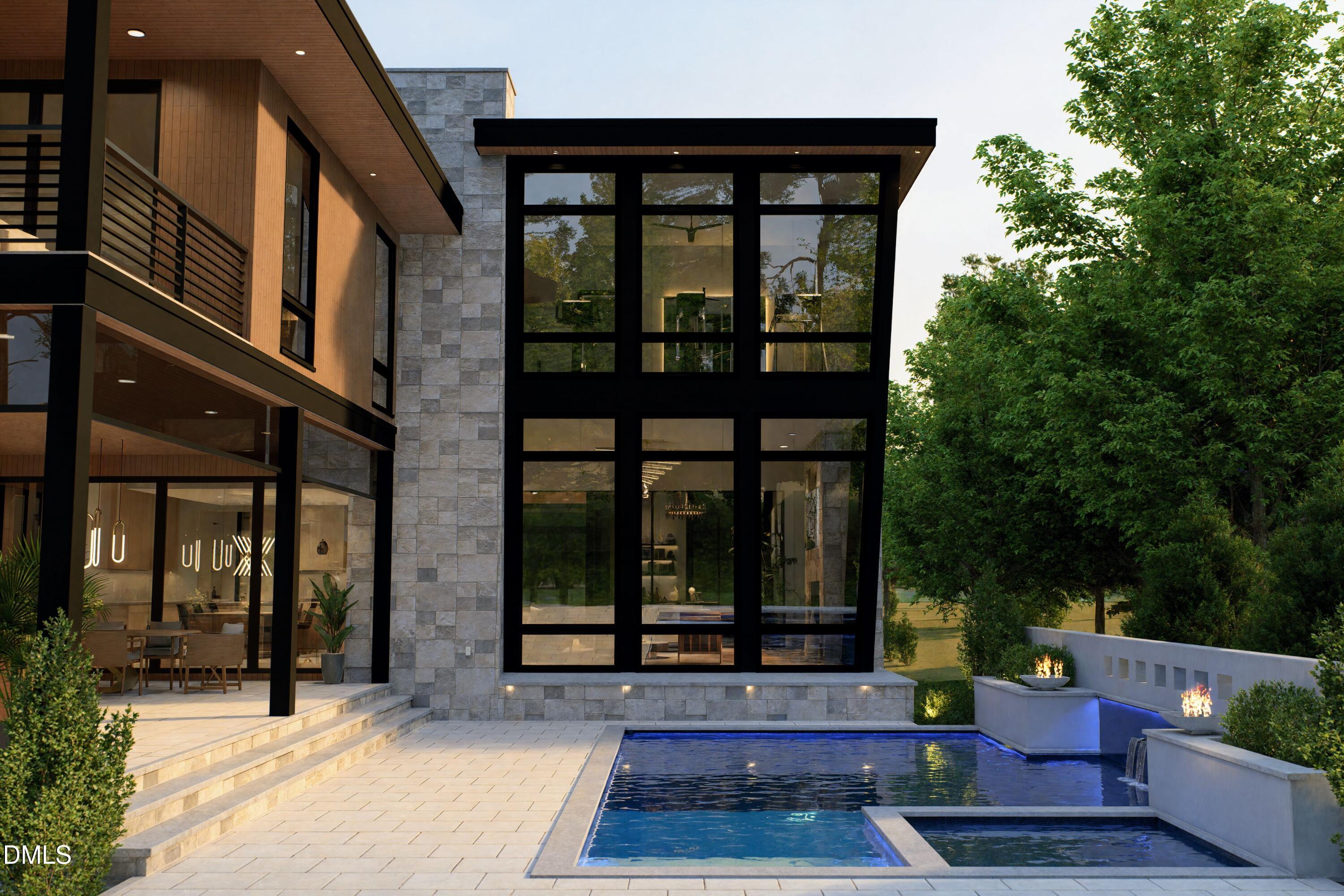 206 Lynwood Lane Raleigh, NC 27609 - Photo 16 of 33 a view of a building with a window and sitting area