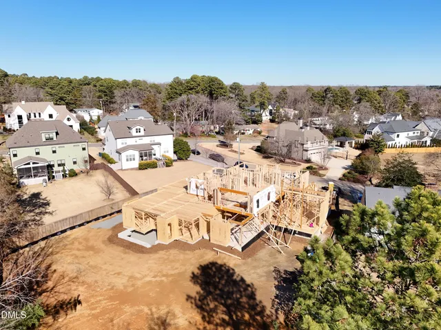 a house view with garden space