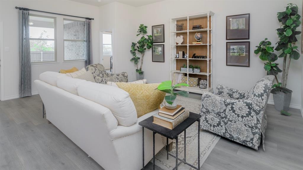503 Range Road Caddo Mills, TX 75135 - Photo 14 of 19 Living room with light wood-type flooring
