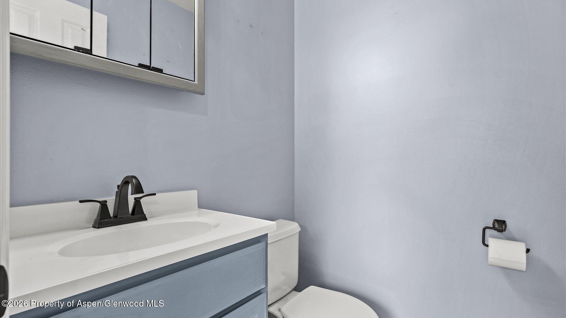1459 Anvil View Avenue Rifle, CO 81650 - Photo 24 of 29 a bathroom with a sink mirror and toilet