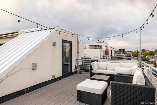 a view of a city with tall buildings