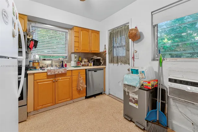 a room with storage and utility