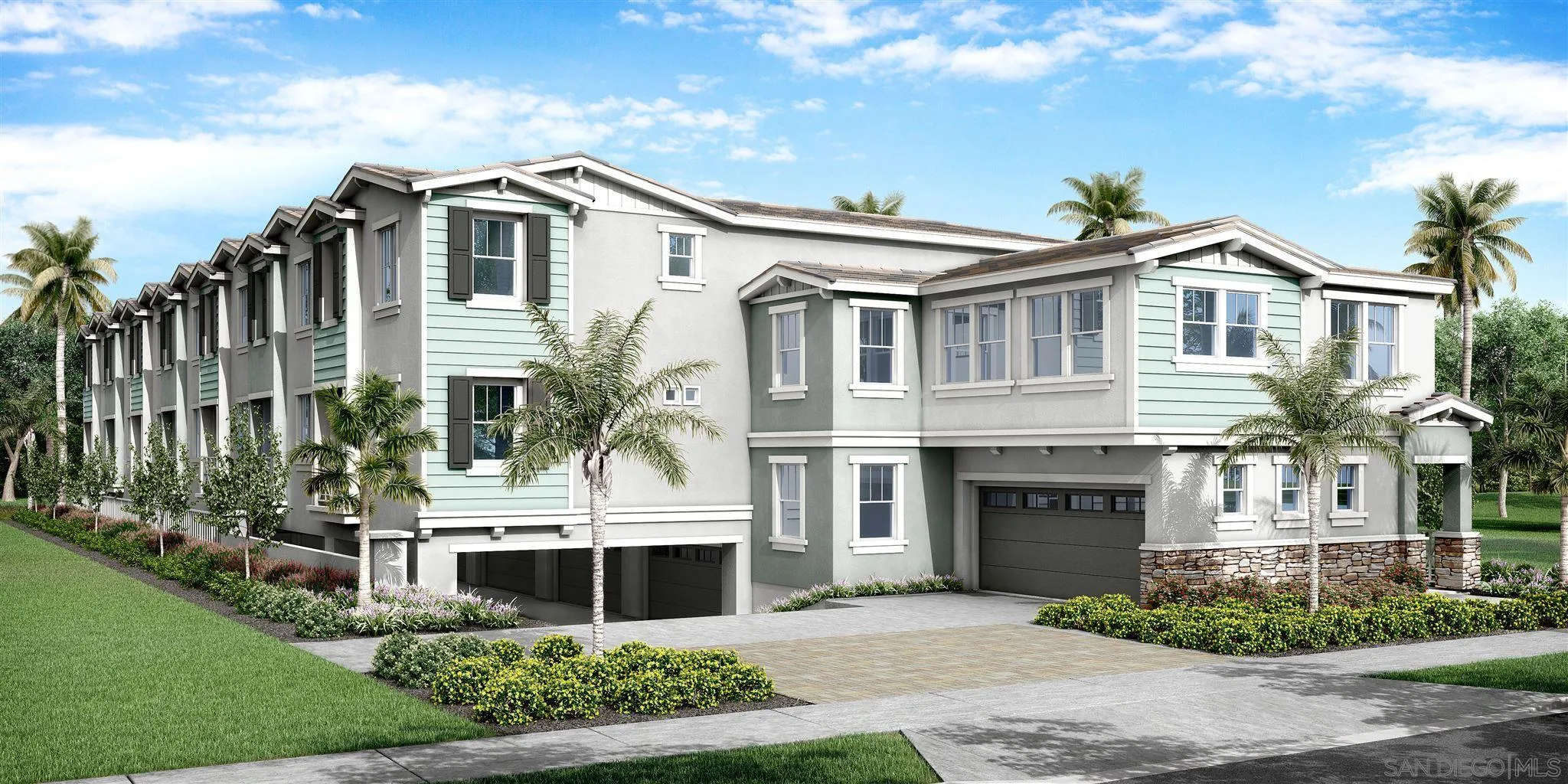 345 Oak Avenue Carlsbad, CA 92008 - Photo 2 of 21 a front view of white house with a garden and plants