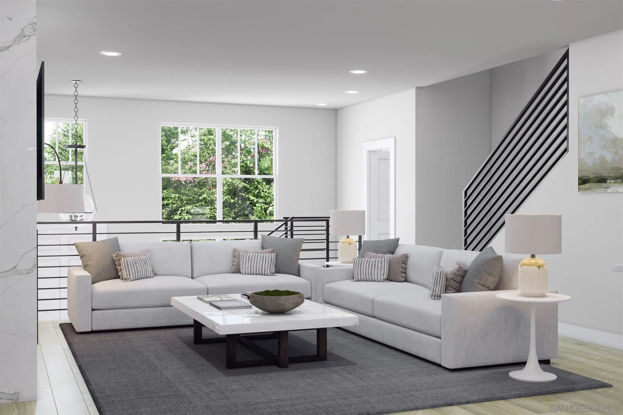 345 Oak Avenue Carlsbad, CA 92008 - Photo 5 of 21 a living room with furniture and a large window