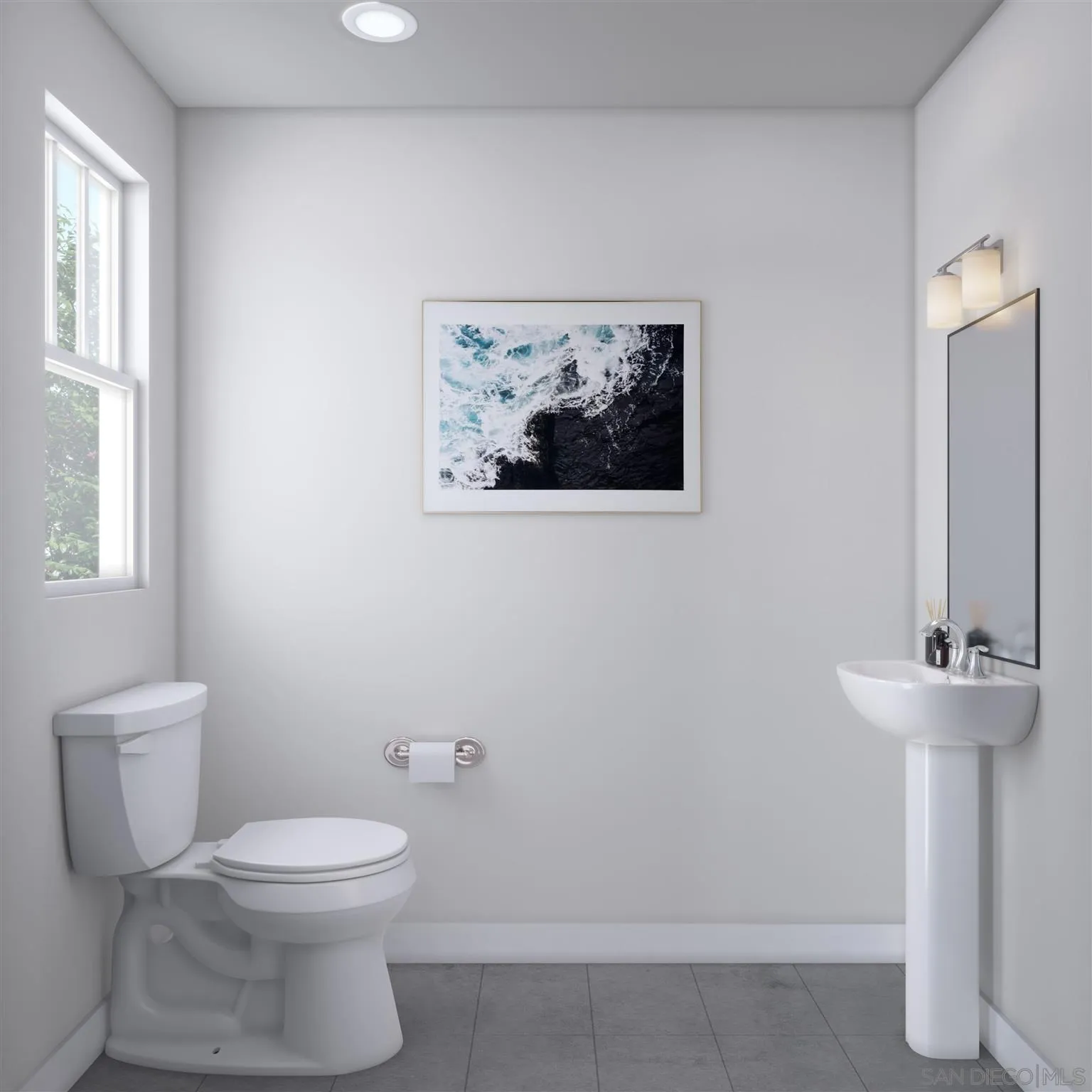 345 Oak Avenue Carlsbad, CA 92008 - Photo 10 of 21 a white toilet sitting next to a bathroom sink