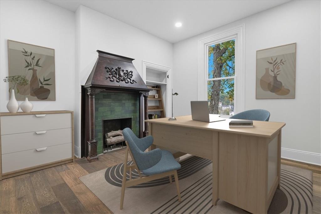 205 Spring Street Oakdale, PA 15071 - Photo 9 of 50 a living room with furniture and a fireplace