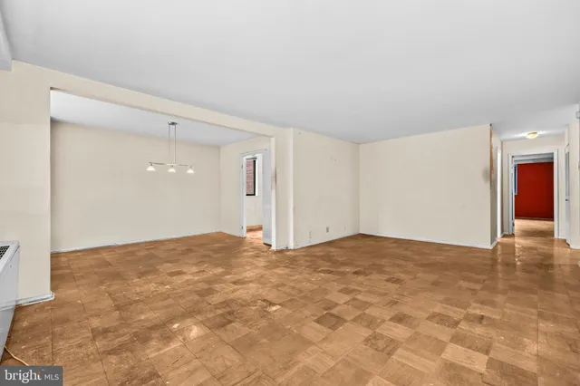 a view of an empty room