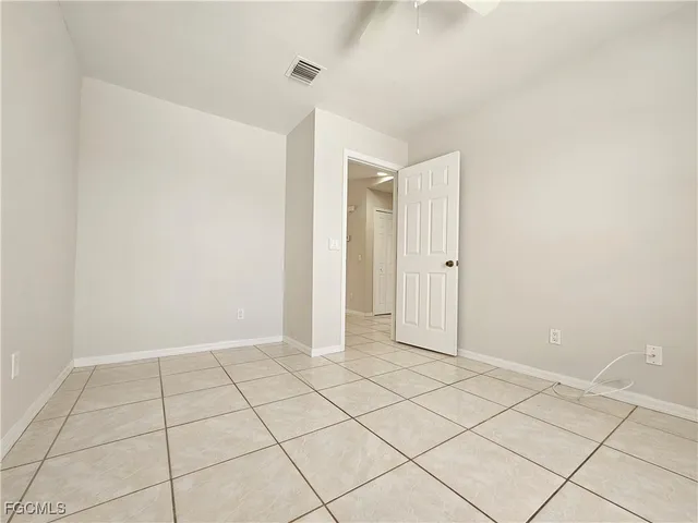 a view of an empty room