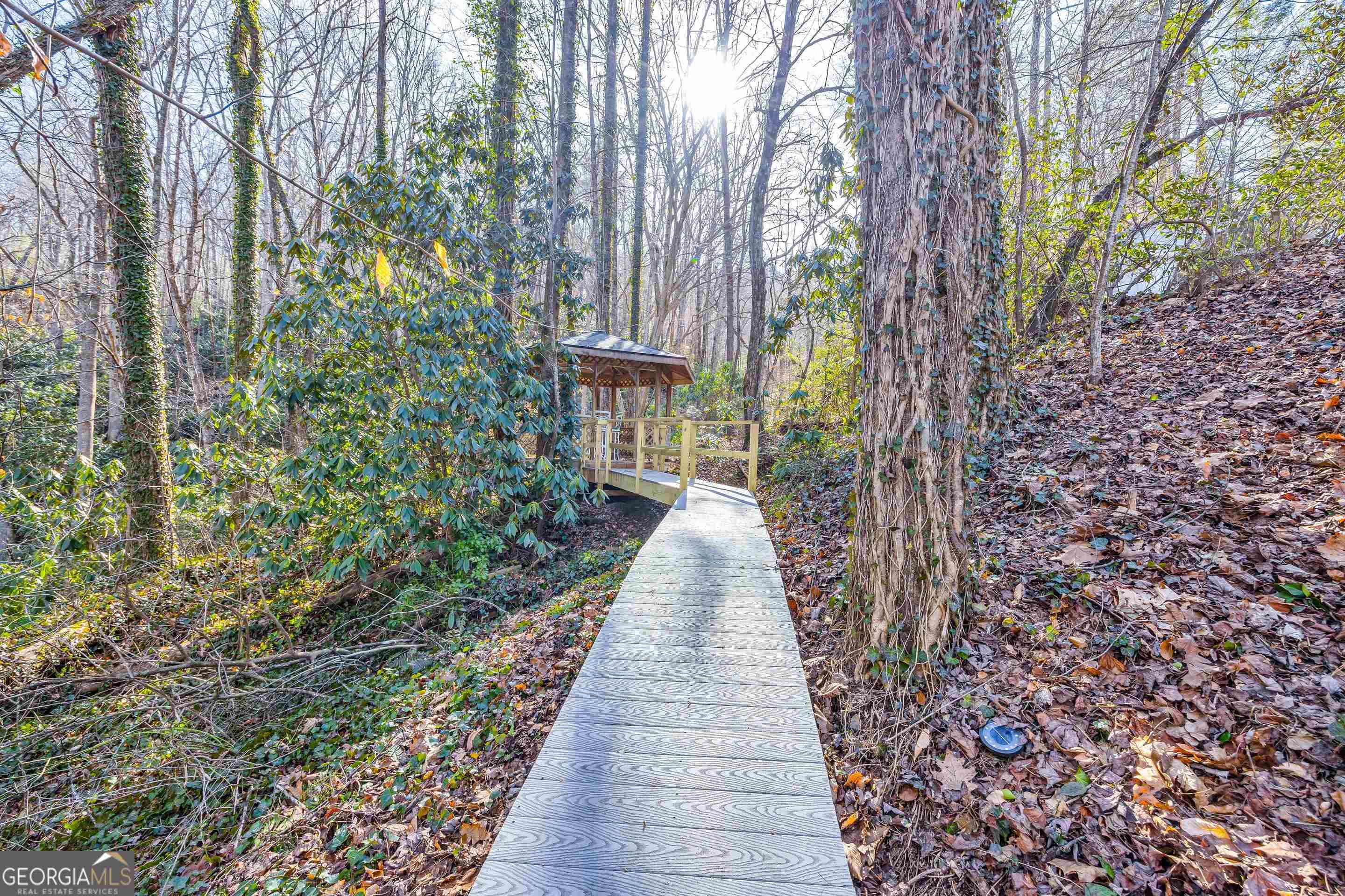 153 Coleman Heights Lane Rabun Gap, GA 30568 - Photo 42 of 57 a narrow alley leading to a building