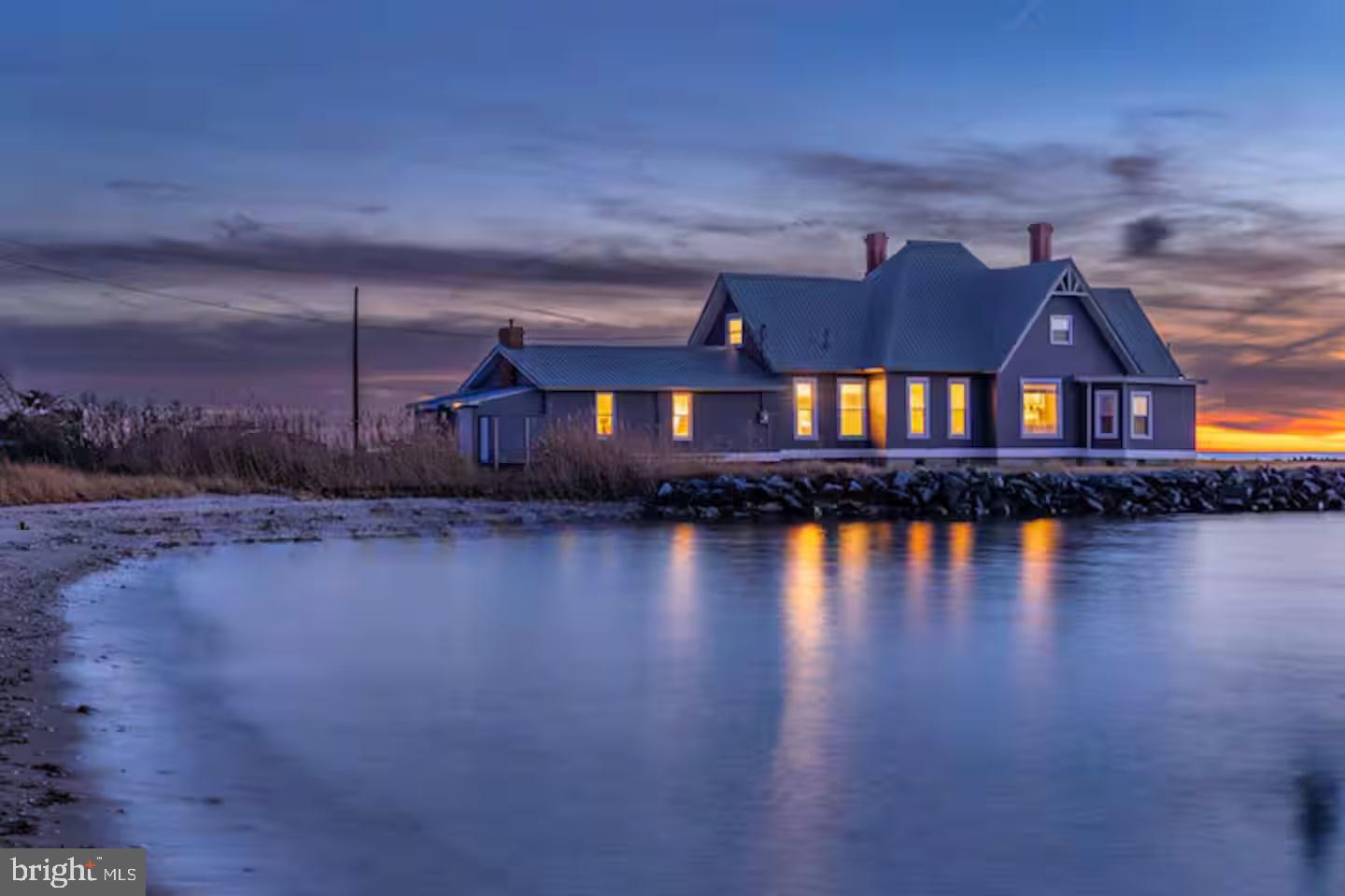 1 LaVallette Road Crisfield, MD 21817 - Photo 1 of 30 Coastal serenity at twilight glow.