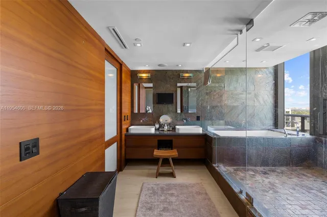 a living room with a couch and a table