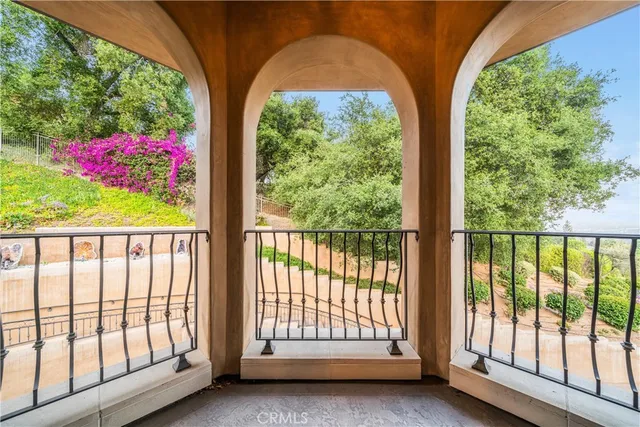 a view of a street with a house