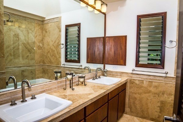 4200 Omao Road Koloa, HI 96756 - Photo 13 of 19 a bathroom with a sink and a mirror