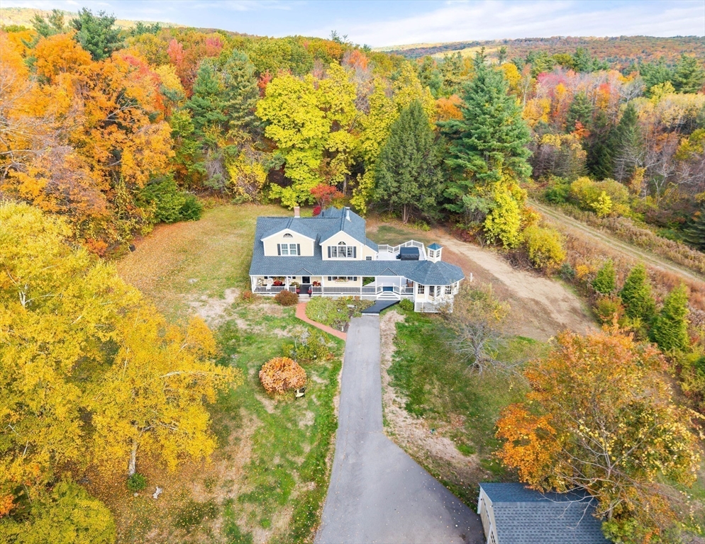 a view of a yard with an outdoor space