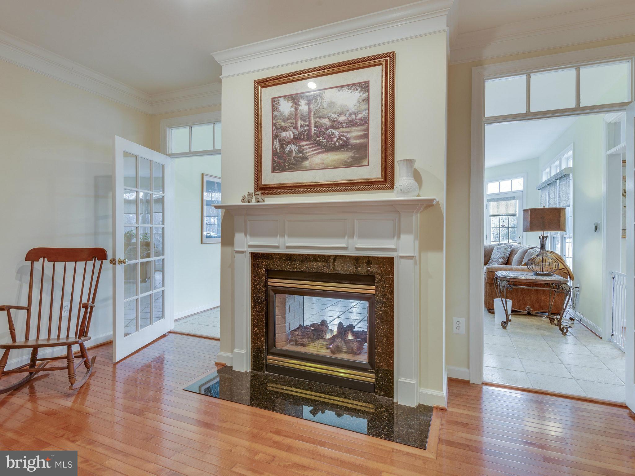 22570 Forest Manor Drive Ashburn, VA 20148 - Photo 9 of 30 a living room with furniture and a fireplace