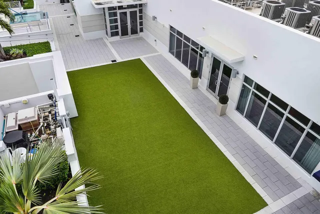 a view of a patio with couches and chairs