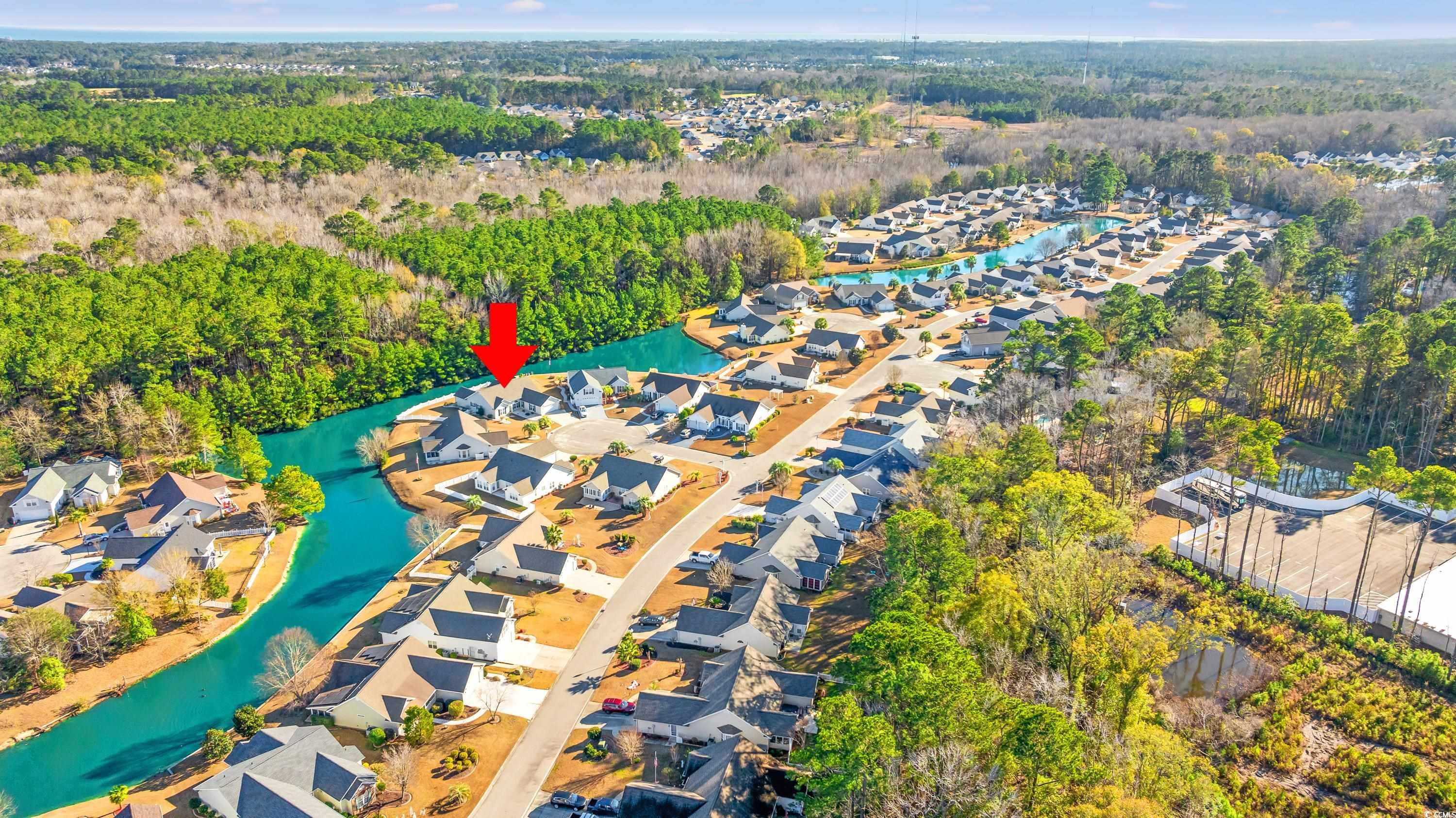 712 Potters Alley Murrells Inlet, SC 29576 - Photo 31 of 32 Drone / aerial view with a water view
