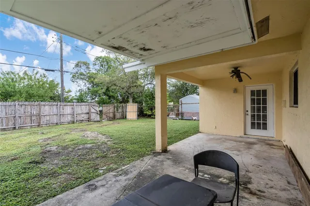 a house view with a garden space