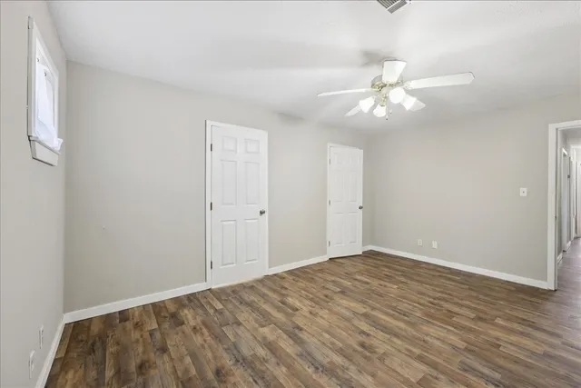 wooden floor in an empty room