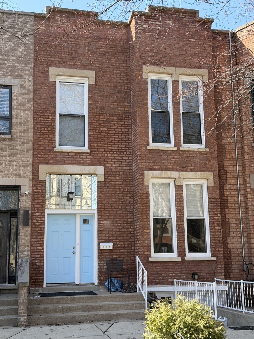 a front view of a house