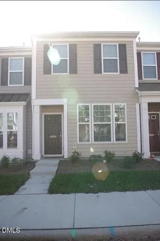 a front view of a house