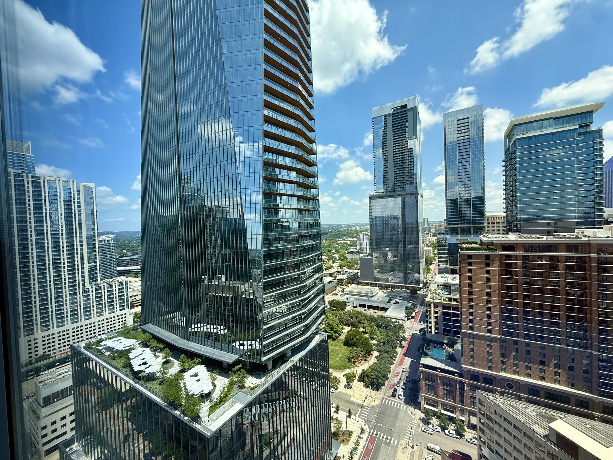 210 Lavaca Street, Unit 2809 Austin, TX 78701 - Photo 7 of 17 A dynamic city view unfolds, showcasing impressive architecture and an urban landscape.