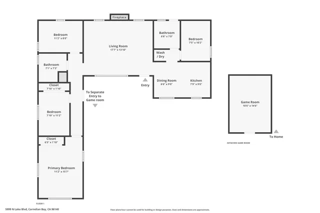 $1,168,000 | 5999 North Lake Boulevard, Carnelian Bay, CA 96140