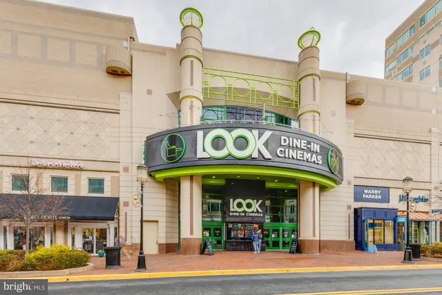 a front view of a multi story building