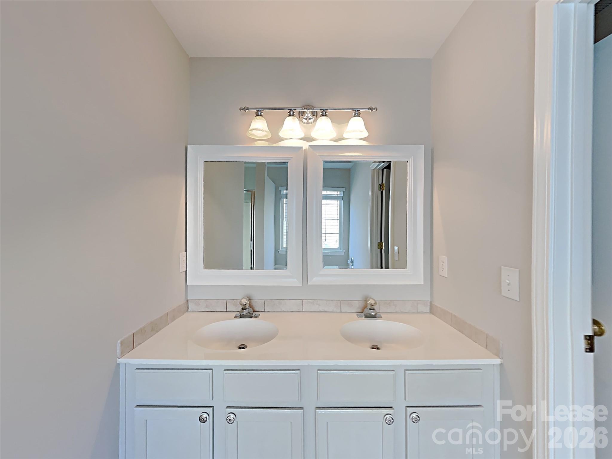 1015 Clearbrook Road Matthews, NC 28105 - Photo 20 of 25 a bathroom with a sink and a mirror