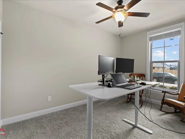 a view of a workspace with a window