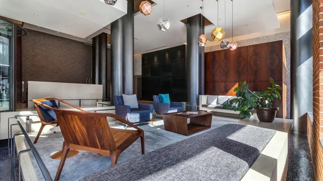 a outdoor space with patio furniture