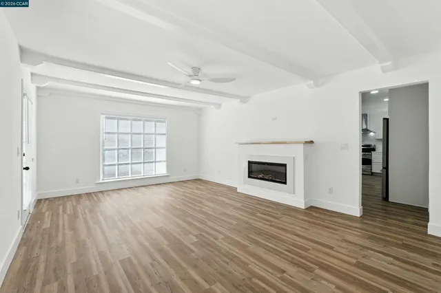 a white building with a glass door